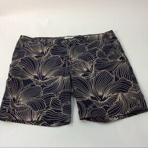 Goodfellow & Co 38 Linden Short Navy Tan Floral